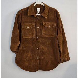 NWT, Womens, Kensie, medium brown corduroy jacket. Size Med.